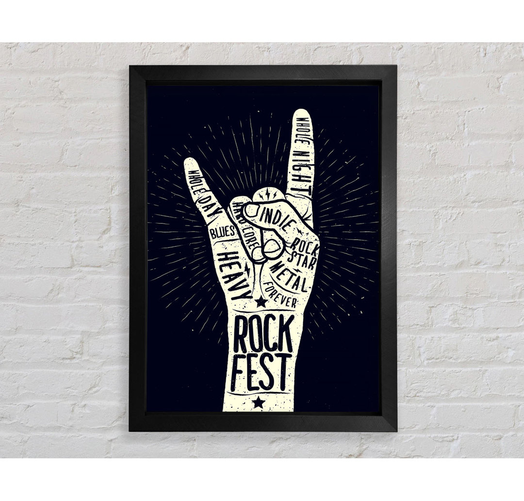 Rock Fest - Einzelne Bilderrahmen Kunstdrucke