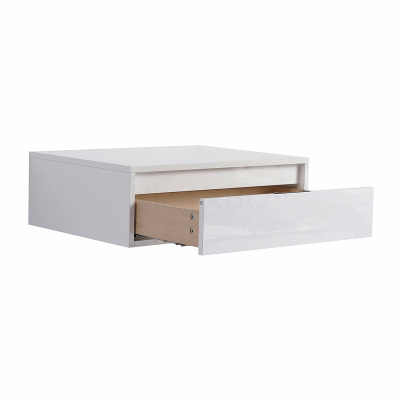 24" Bathroom Cabinet,Soft Close Drawer,Float Mounting Design, Glossy White, Kd-Packing,(Only Vanity)