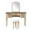 Coiffeuse de maquillage avec miroir et tabouret