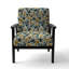 Soft Botanical Hues - Chaise d'appoint rembourrée à motif botanique et motif