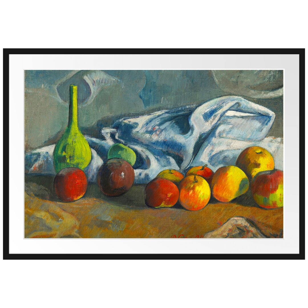 Gerahmter Kunstdruck Still Life with Apples von Paul Gauguin