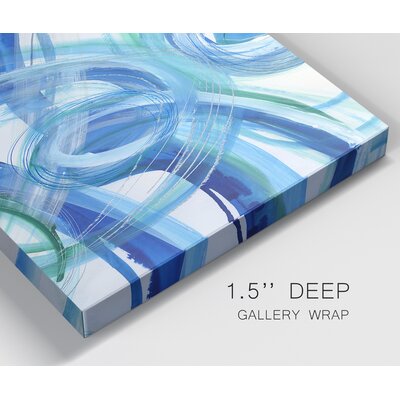 Wrought Studio Blue Grotto I - 2 Piece Wrapped Canvas Print Set | Wayfair