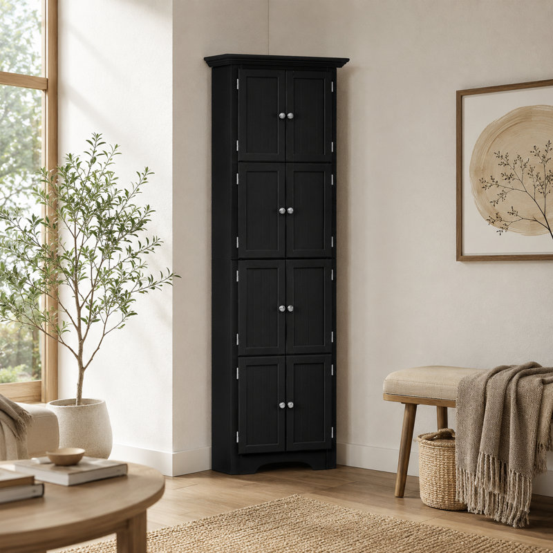 Lynnasia Bathroom Cabinet, Black