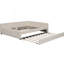 Lit plateforme tapissier avec port USB et lit gigogne simple-558390160
