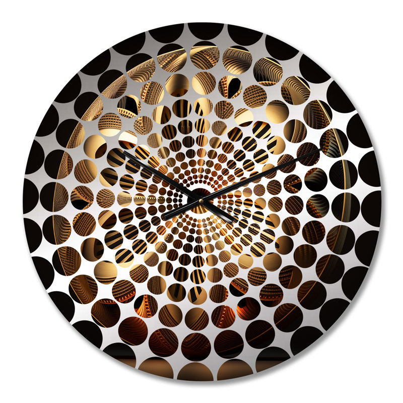 Wrifric - Horloge murale spirales abstraites, Médium