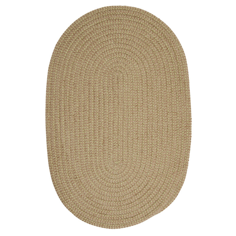 Tapis réversible Randleswood - vert céleri, Ovale 12 pi x 15 pi