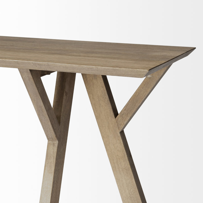 Persimmon Solid Wood Console Table, Brown