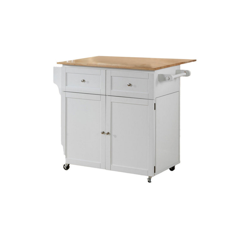 Jovonie Solid Wood Kitchen Cart