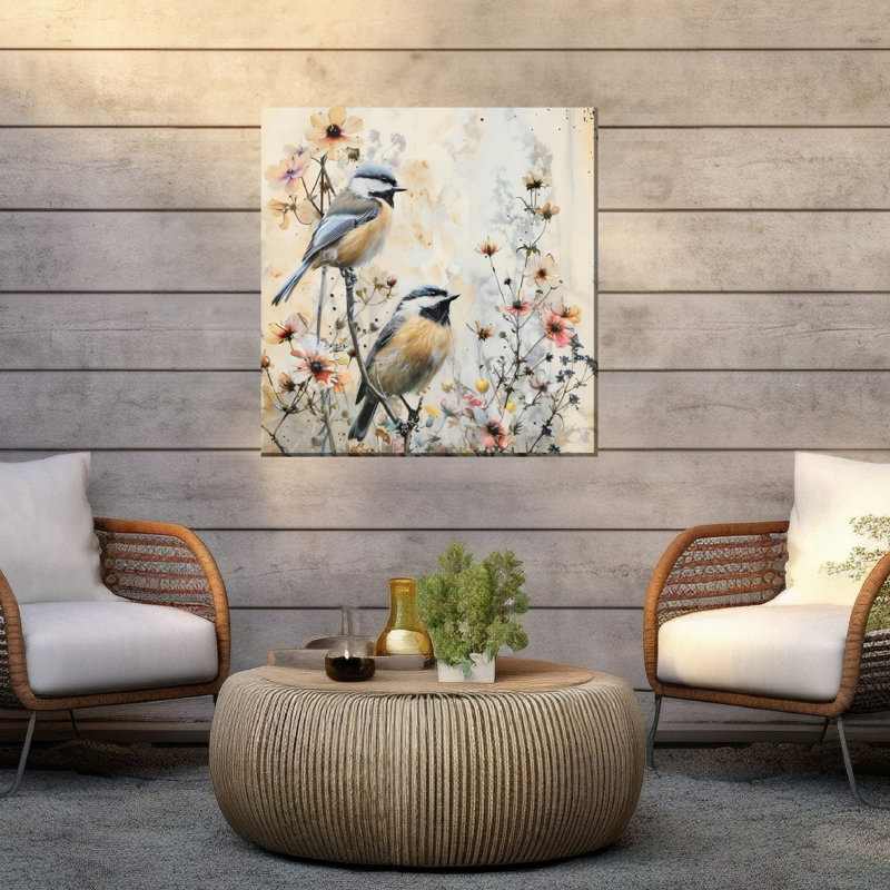 «Two on a Twig», art sur toile d'extérieur