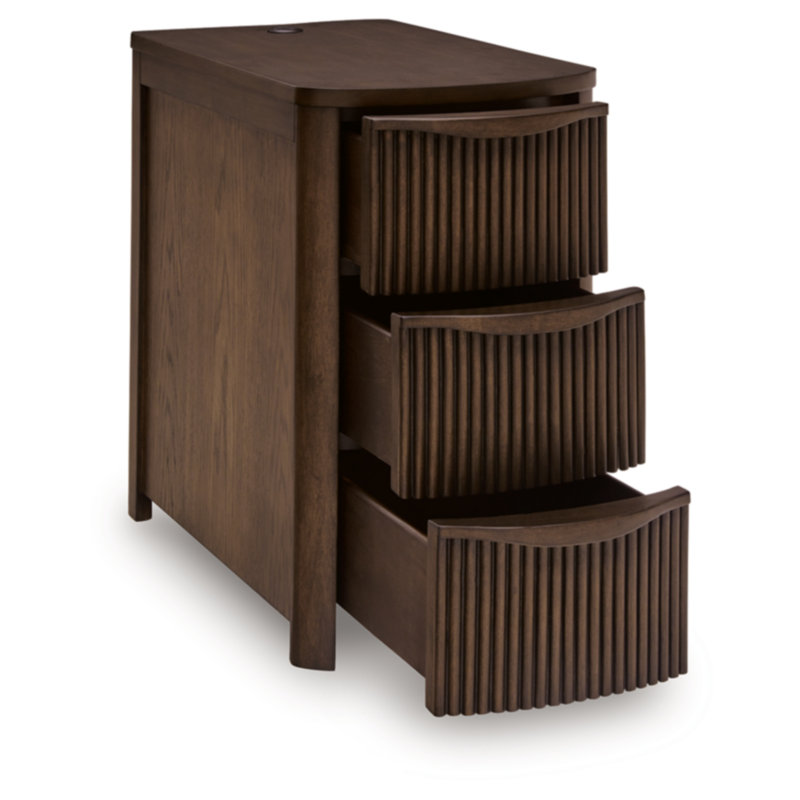 Camdill Chairside End Table, Dark Brown