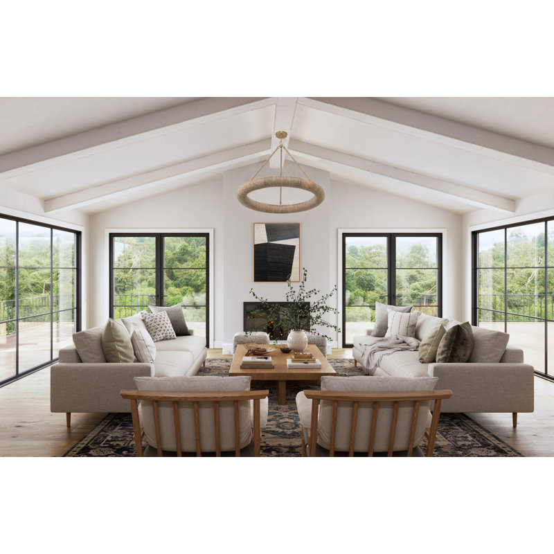 Roxanne Wagon Wheel Chandelier, 102.5" H x 32" W x 32" D