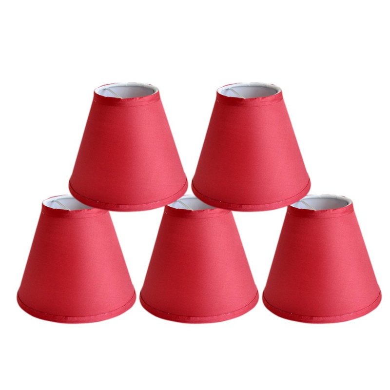 Abat-jour empire en satin 6 po, Bourgogne