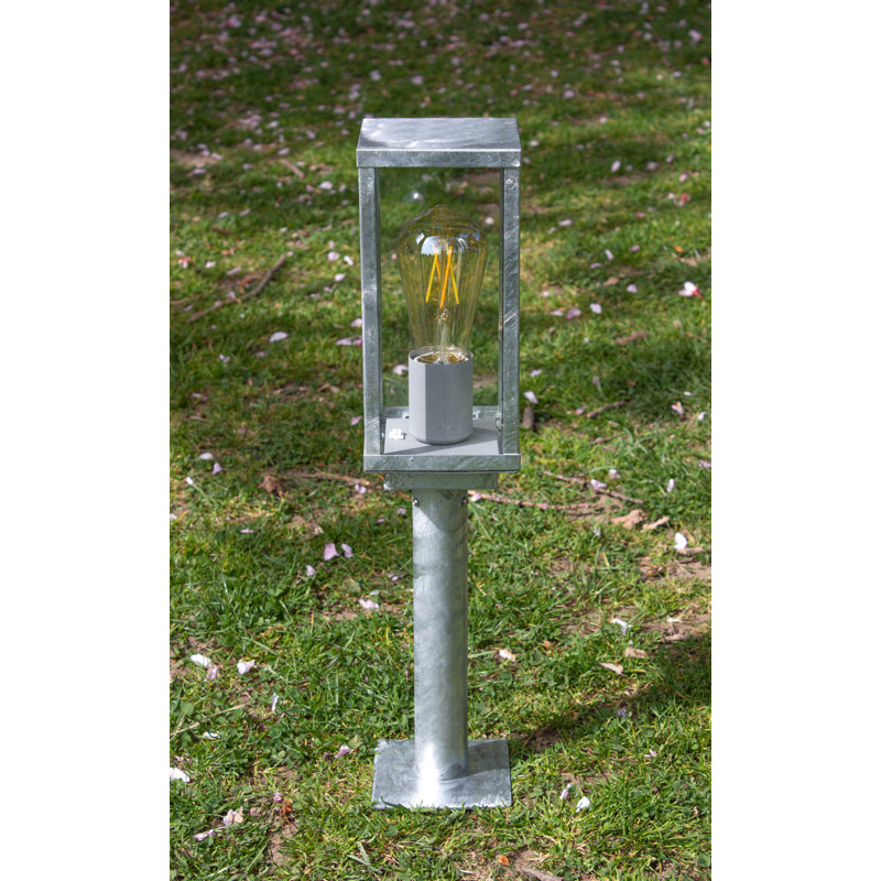 Canipe Pier Mount Base, Galvanized, 50cm H x 11cm W x 11cm D