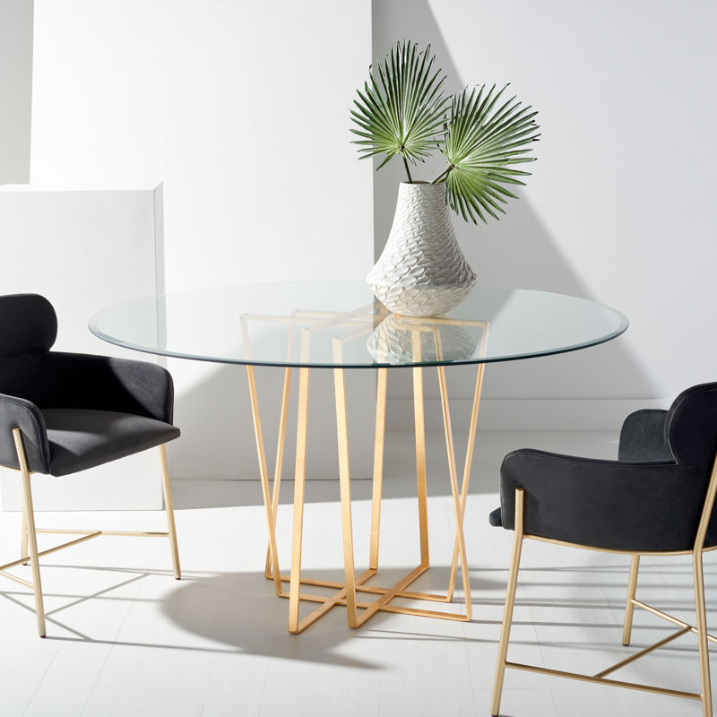 Scotty Round Glass Dining Table
