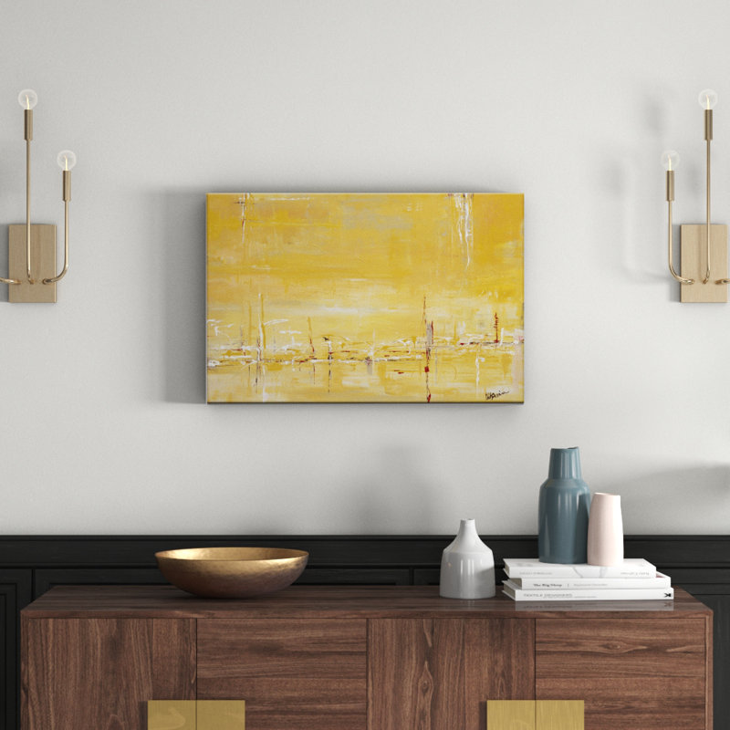 Summer Glow by Patricia Baliviera - Painting on Canvas, 102cm H x 152cm W, Timber Floater Frame