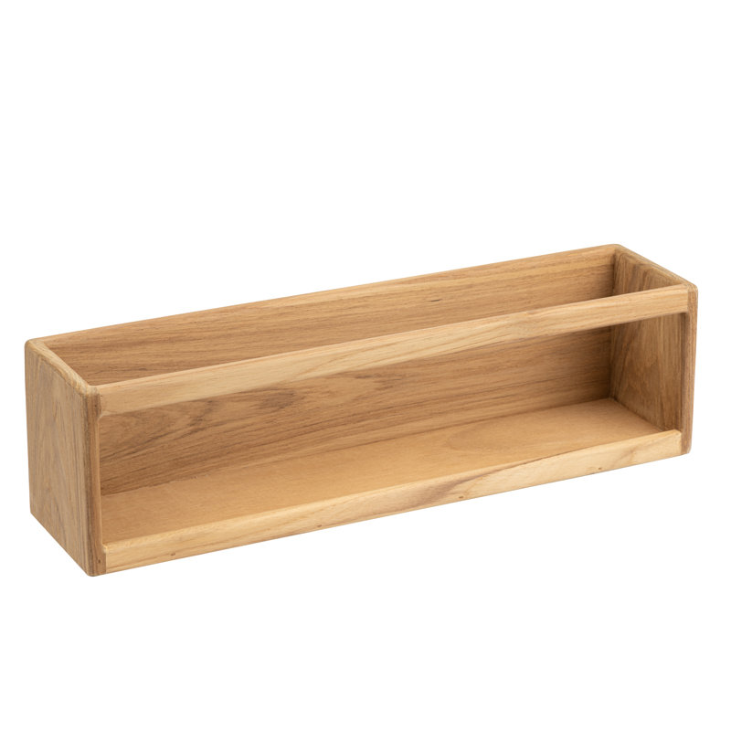 Premium Grade Teak All Weather Mountable Storage Rack