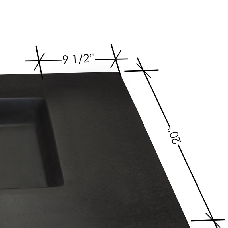 Newterra 36'' L Bathroom Sink