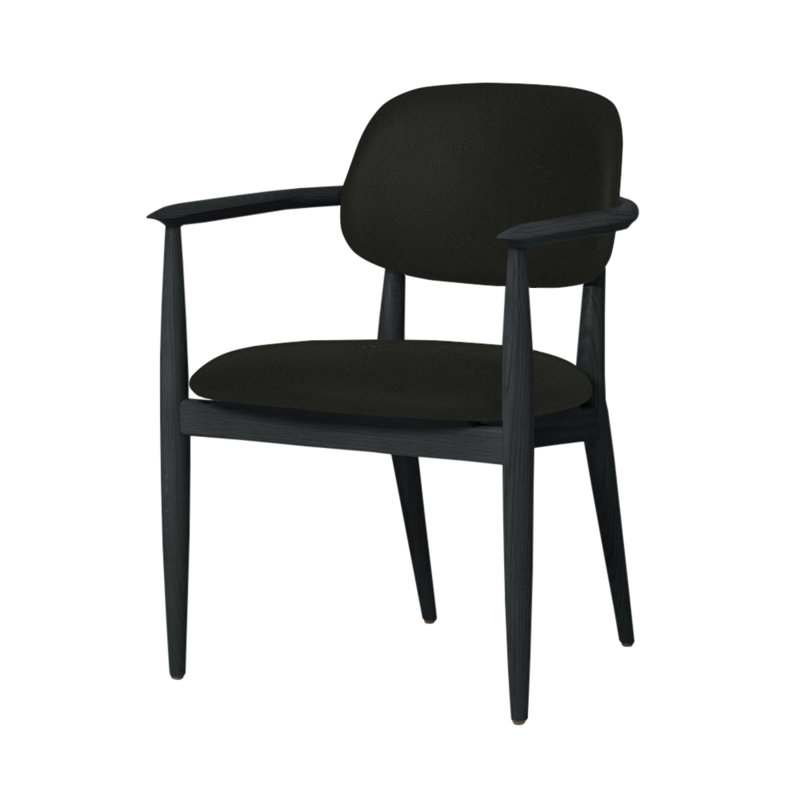 Chaise Slow de Space Copenhagen, Chêne gris, Nouveau vert Newcastle 35
