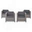 Fauteuil club d'extérieur en rotin d'osier-755876028