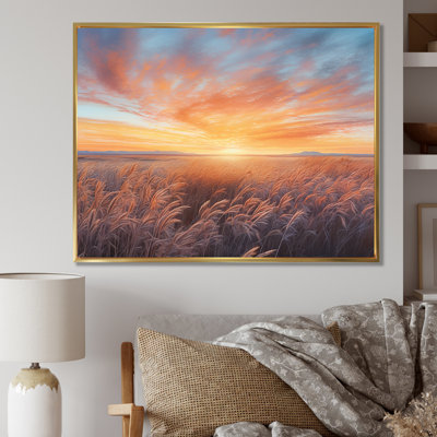 Prairies tranquilles au lever du soleil