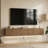 Calonne For Tvs Up To 75", 11.8"H Floating Mount Fluted Panel Tv Stand, Led Entertainment Center, Media Tv Console With Flip-Down Storage(Not Suitable For Cavity/Plaster Walls)-2062526124-2062526097