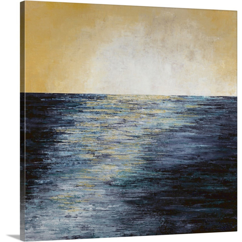 «Futur at Bay», peinture sur toile, H 24 po x l 24 po x P 1,25 po, Toile tendue