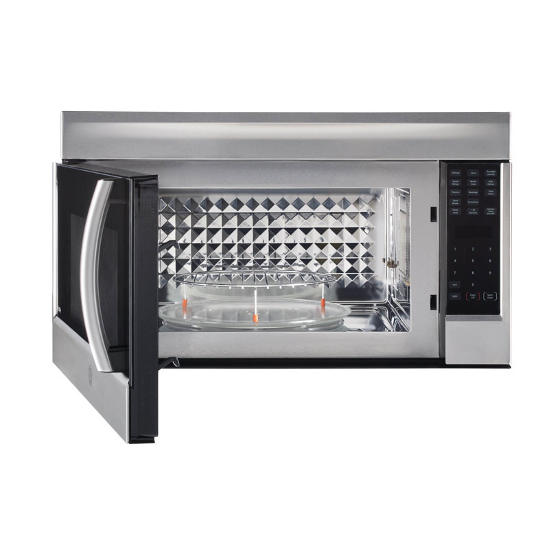 Micro-ondes à convection à hotte intégrée avec capteur de cuisson de 30 po et 1,8 pi³