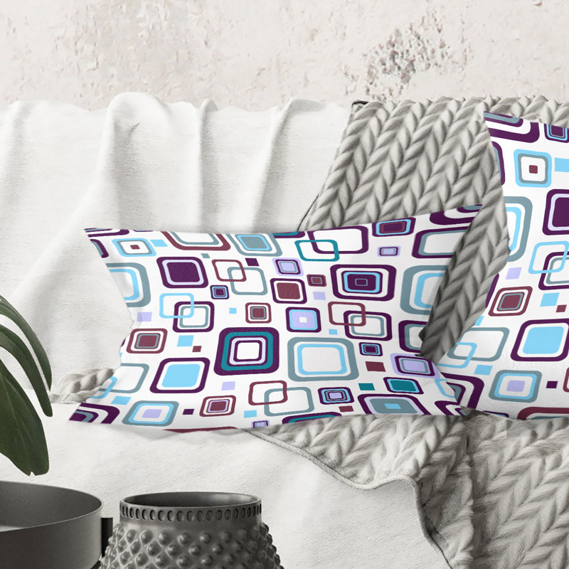 Coussin décoratif rétro Mid-Century