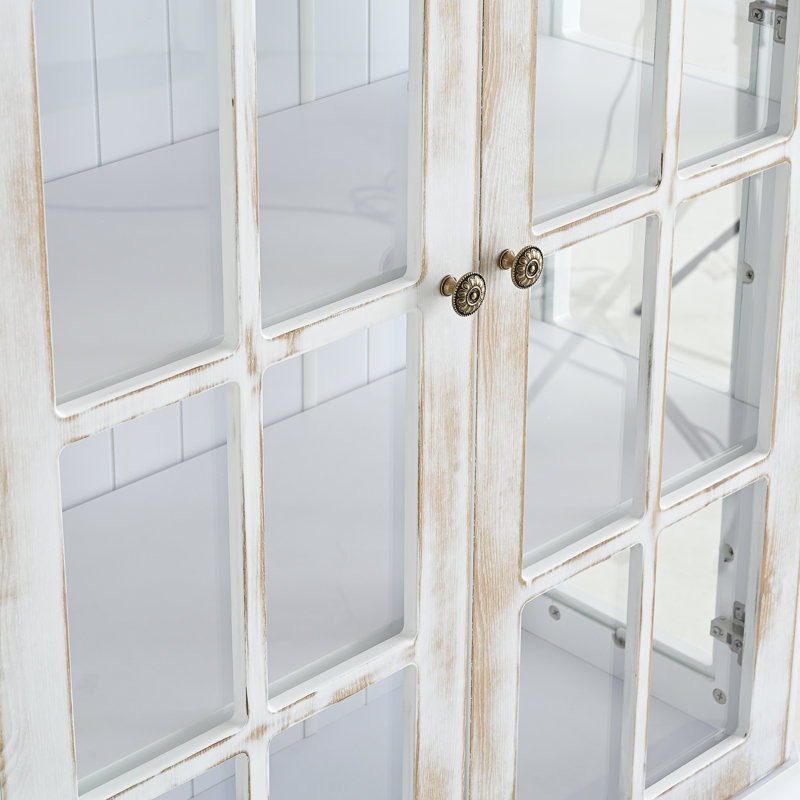 Grande vitrine 77,5 po avec portes doubles en verre