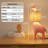 Modern Giraffe Led Table Lamp with Handwoven Raffia Shade, Resin Base, 3W Integrated Led-548911582