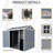 6x8 Ft Resin Outdoor Storage Shed - Gray, Waterproof With Floor & Lockable Door, 2 Windows For Garden Garden, Patio Backyard Floor, Windows, Door Gray-118124272-118124275