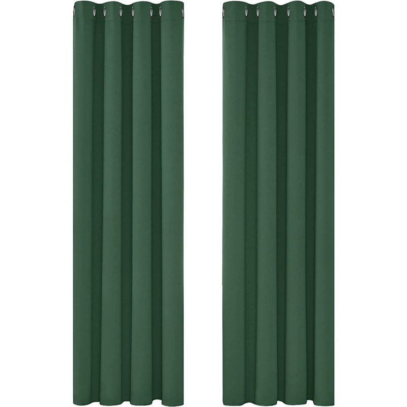 Blackout Curtain Pair, 140 W x 245 D cm, Light Grey