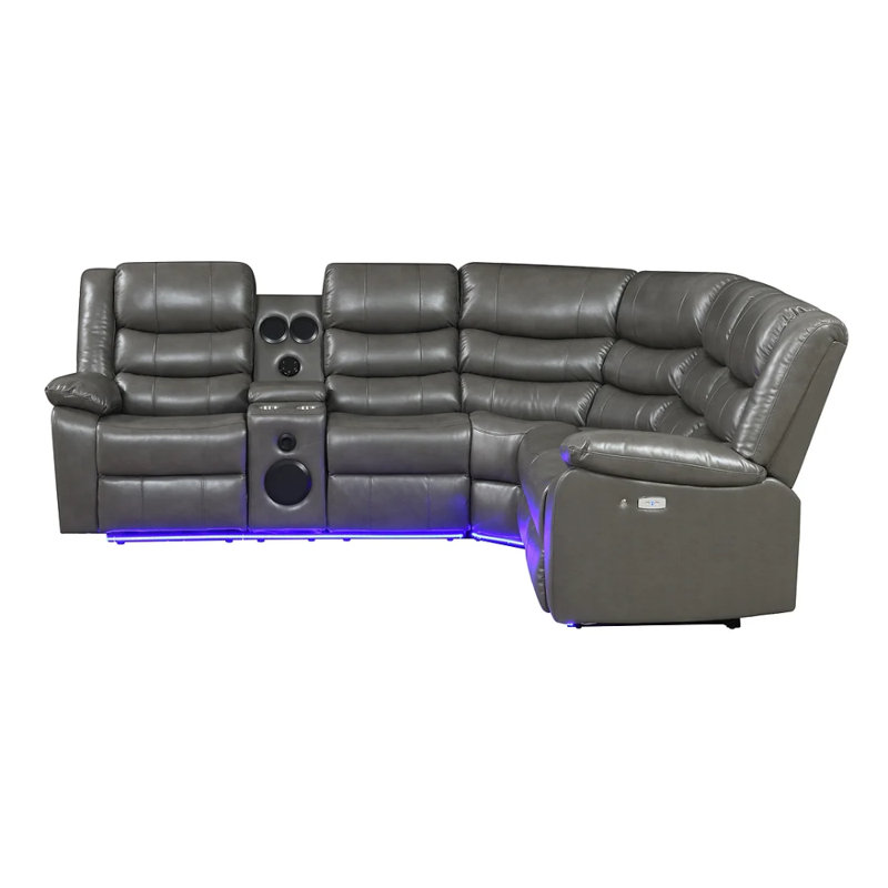 Sonic Grey Reclining Sectional
