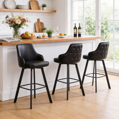 Bar Stools Swivel High Back Bar Height Bar Stools