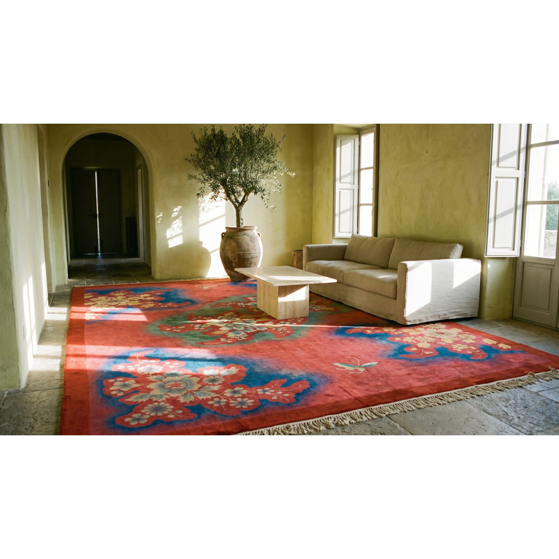 Bold Color Antique Exciting Art Deco Design Chinese Room Size Rug