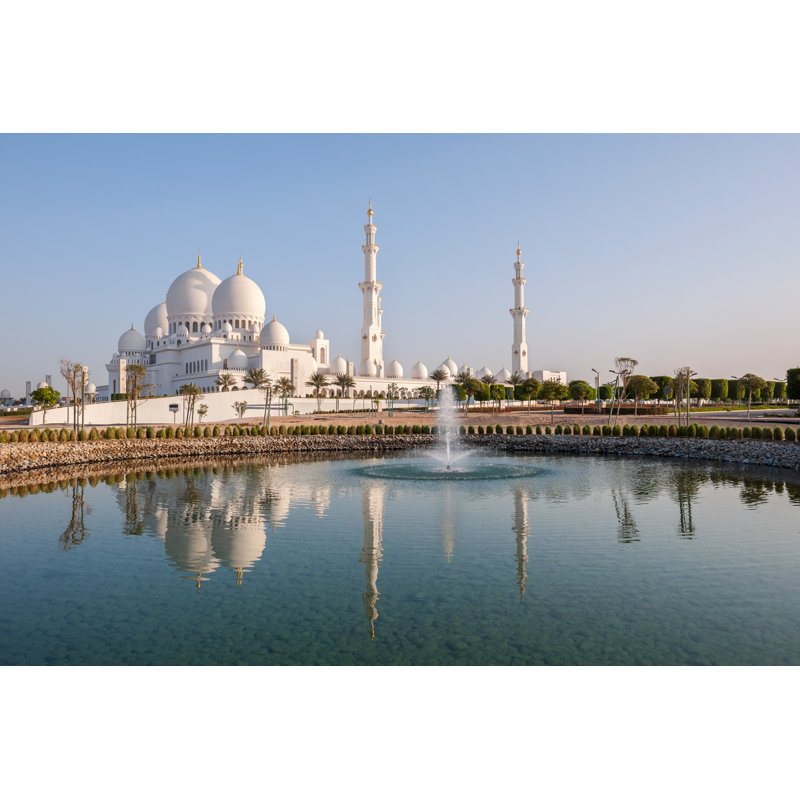 Sheikh Zayed Grand Mosque In Abu Dhabi by Savoskula Maria - Wrapped Canvas Print, 30cm H x 46cm W x 3.8cm D