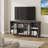 63" Modern TV Stand, With Fluted Glass & 3 Open Shelves-717574555