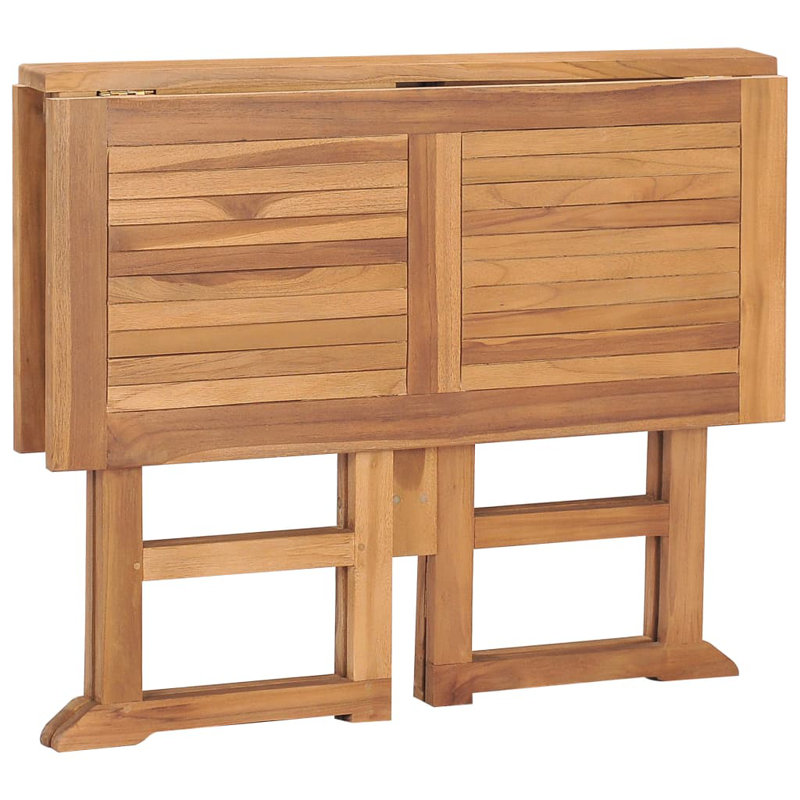 Bruto Foldable Wooden Dining Table, 35.4" W x 35.4" L x 29.5" H