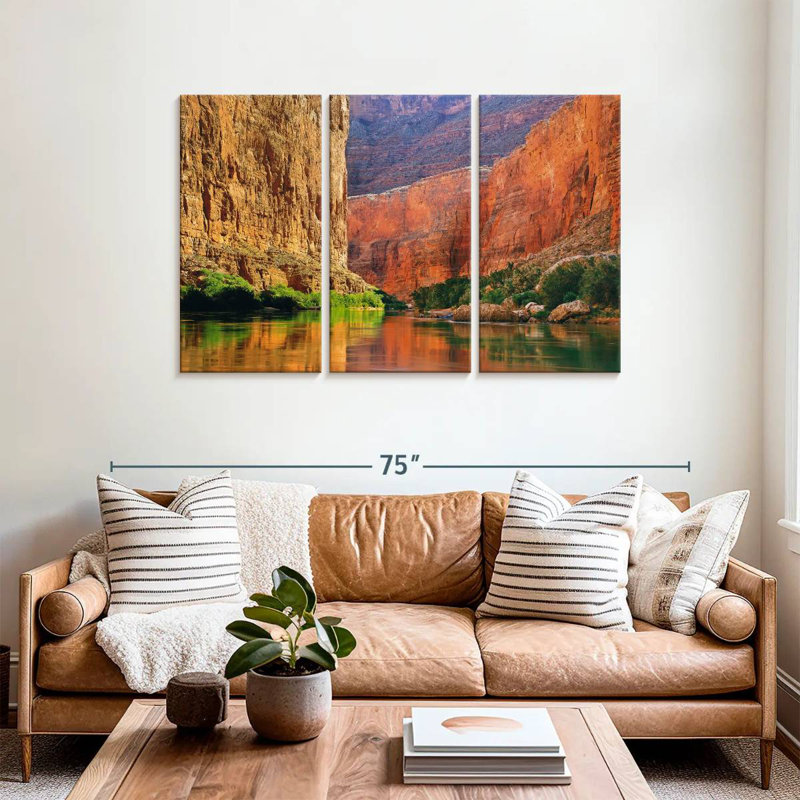 Gorge murale rouge Alvord, H 36 po x l 57 po