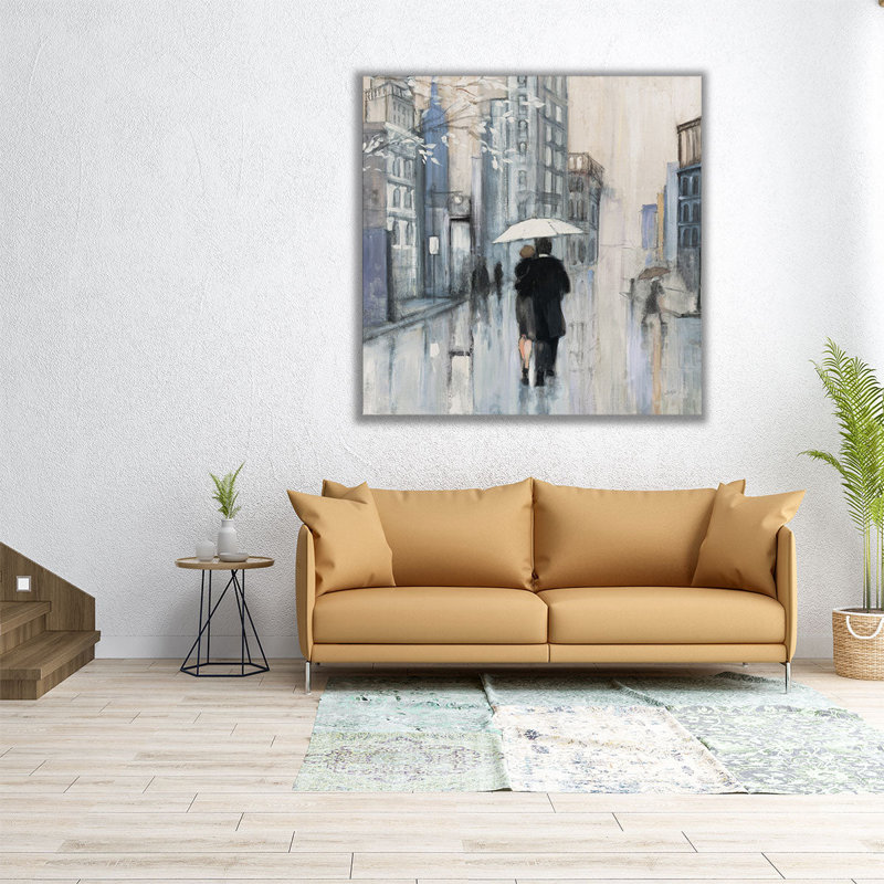 «Spring Rain New York», reproduction d'art sur toile, H 40 po x l 40 po