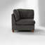 Ensemble de canapé modulaire en chenille gris 8 pièces avec fauteuils d'angle sans accoudoirs et repose-pieds