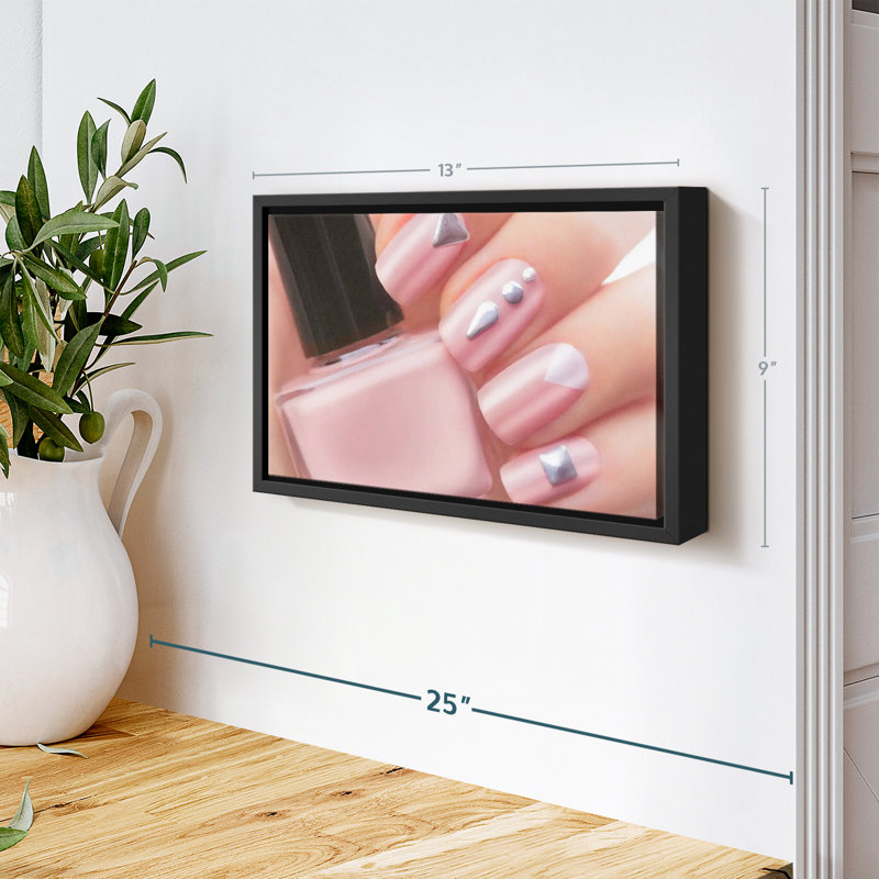 «Pretty Pink Nails Wall Art», H 9 po x l 13 po
