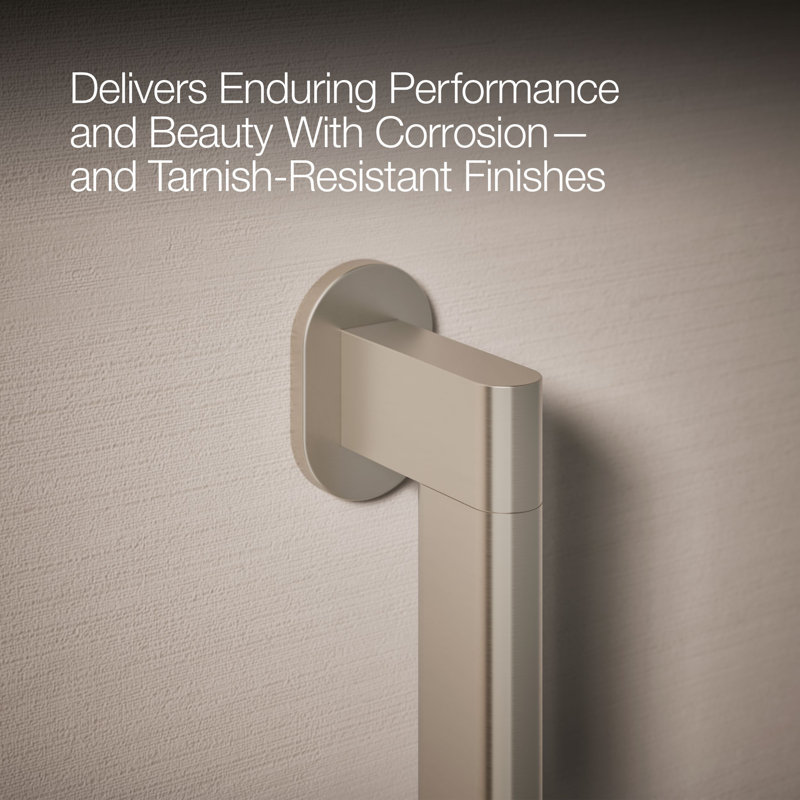 Belay Grab Bar, 1.75" H x 18" L, Brushed Nickel