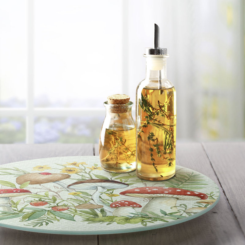 Plateau tournant en verre trempé 13 po CounterArt Spring