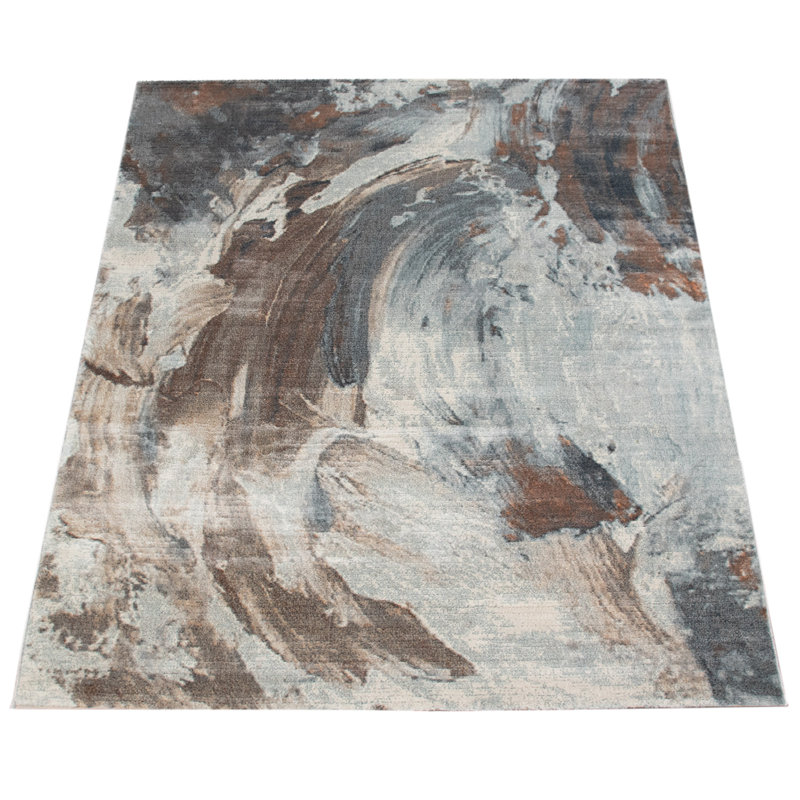 Abstract Indoor Rug, Rectangle 2'8" x 4'11"