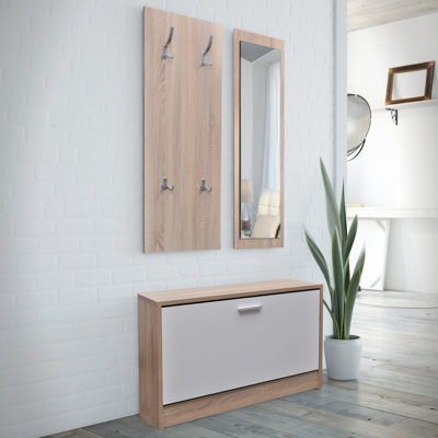 Hall Tree with Shoe Storage