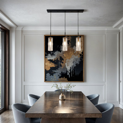 Luminaire pour îlot 3 lumières Caulford
