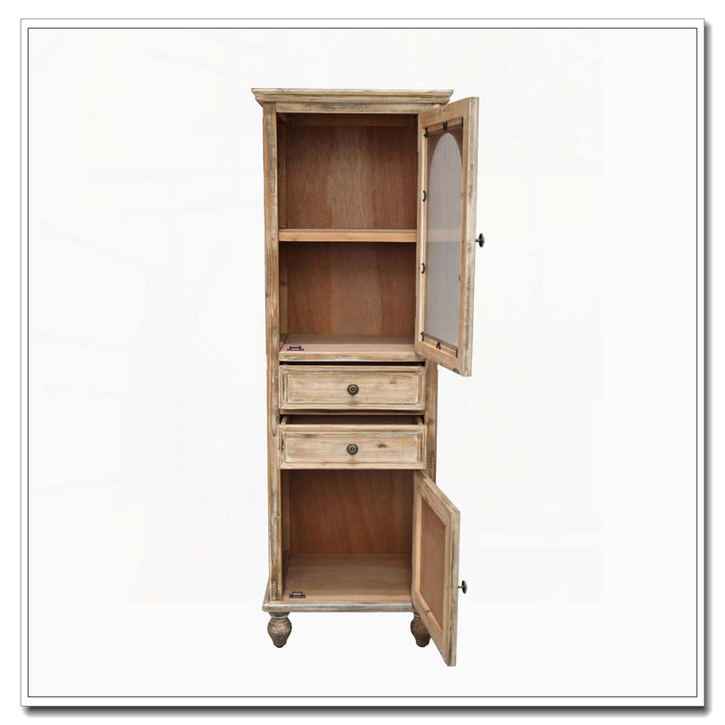 Armoire de rangement Farmhouse, Naturel + rustique