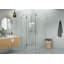 Halo 42 in. x 43 in. x 78 in. 90-degree Fully Frameless Glass Hinged Shower Enclosure-980683500