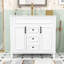 Ensemble de meuble-lavabo simple autoportant avec lavabo et rangement Elliesha-476982483